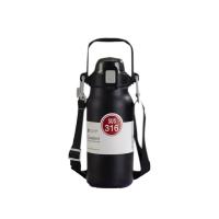 百斯克 BSK-BW235730 户外运动便携大肚保温壶带吸管304内胆 1300ml (单位: 个)绿、蓝、红、黑、白颜色随机