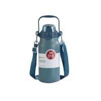 百斯克 BSK-BW235730 户外运动便携大肚保温壶带吸管304内胆 1300ml (单位: 个)绿、蓝、红、黑、白颜色随机