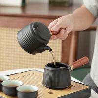 苏氏陶瓷（SUSHI CERAMICS） 10头 轻雅干泡套装 侧把壶250ml*1/公道杯210ml*1/茶杯50ml*6/茶叶罐200ml*1/干泡盘*1(单位：套)