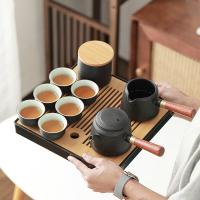 苏氏陶瓷（SUSHI CERAMICS） 10头 轻雅干泡套装 侧把壶250ml*1/公道杯210ml*1/茶杯50ml*6/茶叶罐200ml*1/干泡盘*1(单位：套)