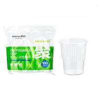 茶花（CHAHUA） 308003 悠齐一次性塑料杯 210ml 100只/包(单位：包) 透明色