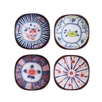 百斯克 BSK-TT240132 享生活韵彩方碟碗餐具套装 4英寸 （单位：套）