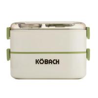 康巴赫（KOBACH） KH-JCH01 双层便携餐盒 18.7*12.7*12.4cm，下层700ml，上层400ml （单位：个）