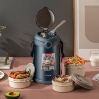 泰福高 T0390 悦和3层保温饭盒 2.5L(单位：个) 午夜蓝
