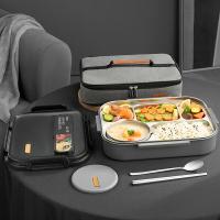 泰福高 T5218 不锈钢五格餐盘 2.4L(单位：个) 棕色