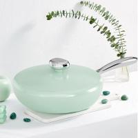 温仑山（VELOSAN） VE1110 鹅卵石不粘煎锅 柄长22cm/口径26cm/锅深6cm  (单位：个 )绿色