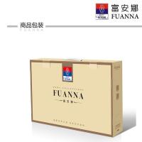 富安娜（fuanna）诺微花妍 纯棉四件套 被套203*229cm 床单230*240cm 枕套74*48cm*2（单位：套）绿色