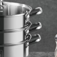 炊大皇（COOKER KING） ZG28ZWX1 臻味304不锈钢蒸锅 28cm（单位：个）