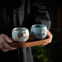 金镶玉 立业对杯  宽约75mm 高约60mm 水容量约140ml  (单位：对 )