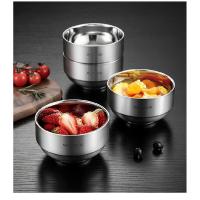 美厨（MAXCOOK） MCWA8014 304不锈钢双层隔热碗 350ml*4 惠美系列 (单位:套)