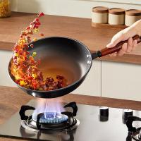 炊大皇（COOKER KING） CG32SZ-1 始祖精铁炒锅 锅具 32cm 曜石黑（单位：个）