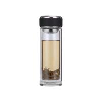 百斯克 BSK-BB700840 格韵茶水分离双层玻璃杯 300ml (单位:个)