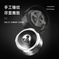 特美刻（TOMIC） TG80750 锤纹泡茶玻璃杯 360ML (单位：只)银本色