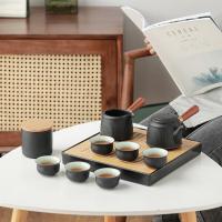 苏氏陶瓷（SUSHI CERAMICS） 茶盘茶托礼盒装 10件套 侧把壶250ml+公道杯210ml+茶杯50ml*6+茶叶罐200ml+干泡盘 （单位：套）