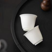 苏氏陶瓷（SUSHI CERAMICS） 羊脂玉瓷 聚香茶具 3件套 三才盖碗110ml*1+聚香杯40ml*2 （单位：套）