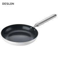 德世朗 钛陶瓷不粘煎锅 DP915-F24WH 直径24cm (单位:个) 定瓷白