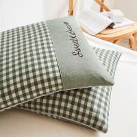 南极人（NanJiren） 浅绿格 荞麦枕芯 46*72cm (单位:个)