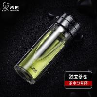希诺 XN-7095 玻璃杯 320mL 双层防烫 （单位:个）