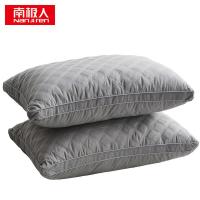南极人（NanJiren） NJZT250 绗缝立体枕 45*70cm*2 亲肤小方格纤维 (单位:套) 灰色