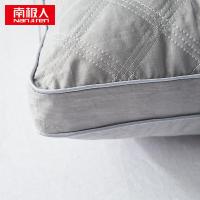 南极人（NanJiren） NJZT250 绗缝立体枕 45*70cm*2 亲肤小方格纤维 (单位:套) 灰色