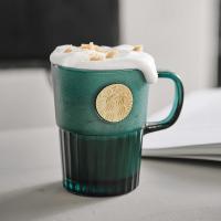 星巴克（STARBUCKS） 11128255 女神铭牌玻璃杯 400ml（单位：个）墨绿色