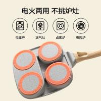 京东京造 S19 家用早餐盘煎蛋牛排三合一多功能早餐锅 19cm*19cm*2.3麦饭石色不粘锅（单位：个）