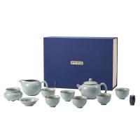 京东京造 汝窑茶具套装 功夫茶具套装 茶壶*1 公道杯*1 茶托*1 茶漏*1 茶杯*6  10件套（单位：套）