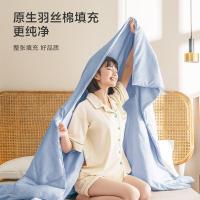 京东京造 缎彩纤维被  200cmx230cm（单位：条）天空蓝