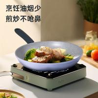 炊大皇（COOKER KING） JZ26JG 匠紫系列麦饭石煎锅 锅具 26cm 紫色（单位：个）