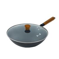 张小泉（Zhang Xiao Quan） C32920200 家味圆底铁锅(有盖) 32cm (单位: 个)