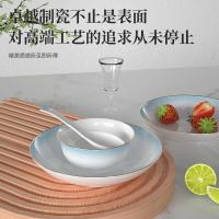 康巴赫（KOBACH） LPB-LYGC016 天青之彩餐具 16头（高脚碗*6个+8寸深盘*4个+勺子*6个）（单位：套）