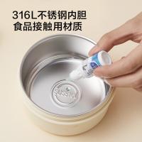 京东京造  流光分餐便当盒4件套 配保温包餐具 316不锈钢饭盒620ml*2+440ml*2 （单位：套）流光灰