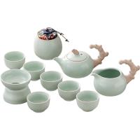 八方礼 BFL2024-15 好事将发生茶具套装 11件套 绿色（单位：套）配置：茶壶210ml*1、茶海*1、茶叶罐*1、茶杯40ml*6、茶漏*1、茶托*1