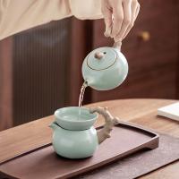 八方礼 BFL2024-15 好事将发生茶具套装 11件套 绿色（单位：套）配置：茶壶210ml*1、茶海*1、茶叶罐*1、茶杯40ml*6、茶漏*1、茶托*1
