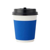 京东京造 一次性热饮纸杯 三层加厚带盖咖啡杯280ml*20套/组（单位：组）