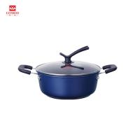 LUVHOO LH-TZ08 蓝色港湾炒锅+汤锅+煎锅 锅具三件套32cm+24cm+24cm（单位：套）蓝色