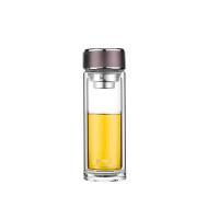 果兹（GUOZI）GZ-YZ005华艺双层玻璃杯385ml（单位：个）咖色