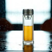 果兹（GUOZI）GZ-YZ005华艺双层玻璃杯385ml（单位：个）咖色