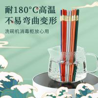 唐宗筷 TK33-7194 上进福合金筷子 7双装 混色（单位：盒）