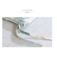 富安娜（fuanna） 诺微花妍 纯棉四件套 被套203*229cm*1 床单230*240cm*1 枕套74*48cm*2 (单位: 套) 绿色