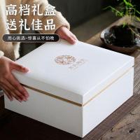 苏氏陶瓷（SUSHI CERAMICS）中国白瓷手 工描金三才盖碗功夫茶具套装 9件套礼盒装（盖碗170ml+茶海230ml+茶杯70ml*6个+过滤组）（单位：盒）