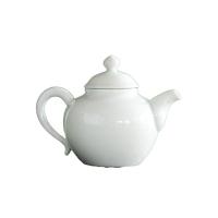苏氏陶瓷（SUSHI CERAMICS）简约白瓷茶杯 带竹面储水式茶盘茶具套装 13件套（盖碗130ml+茶壶170ml+茶海210ml+茶杯40ml*8个+茶漏+干泡盘）（单位：套）