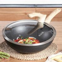 炊大皇（COOKER KING）C30JD1麦饭石炒锅30cm（单位：只）黑曜石
