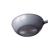 三禾（SANHO） LC30S1 0涂层微纳不粘炒锅 30cm（单位：台）黛蓝青