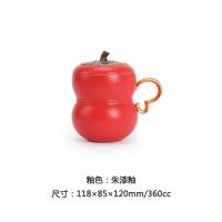 万仟堂 事事如意 陶瓷杯 茶杯 360mL 棕色（单位：个）