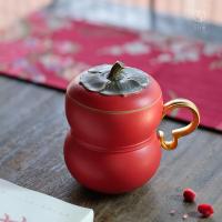 万仟堂 事事如意 陶瓷杯 茶杯 360mL 棕色（单位：个）