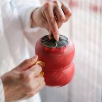 万仟堂 事事如意 陶瓷杯 茶杯 360mL 棕色（单位：个）