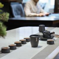 万仟堂 汉风候02 功夫茶具 1壶1承1海6杯1茶叶罐 10件套 黑色（单位：套）