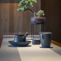 万仟堂 汉风候02 功夫茶具 1壶1承1海6杯1茶叶罐 10件套 黑色（单位：套）