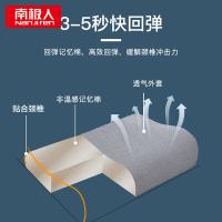 南极人（NanJiren）NHJZ28慢回弹波浪枕单只装50*30*10(单位：只)深灰
